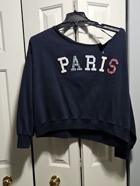 NWT Hollister Paris Boat Neck Oversized Sweatshirt